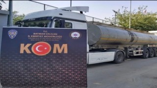Batmanda durdurulan tankerde 26 bin 760 litre karışımlı akaryakıt ele geçirildi