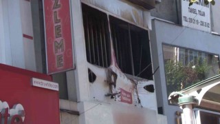 Beşiktaşta iş yerinde çıkan yangın paniğe neden oldu