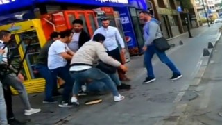 Bıçaklı kavga kask kamerasına yansıdı