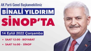 Binali Yıldırım Sinopa geliyor