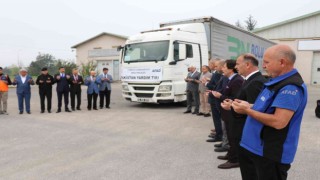 Boludan Pakistana yardım tırı gönderildi