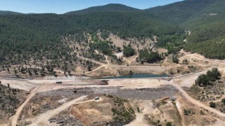 Bursa Büyükorhan Kocadere Göleti çalışmaları devam ediyor