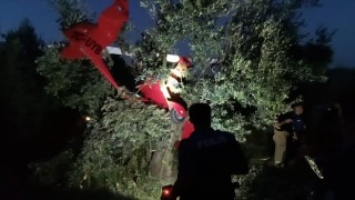 Bursada iki kişilik hava aracı düştü