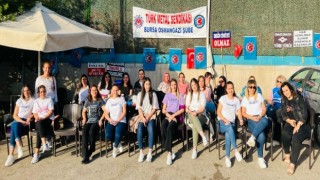 Bursada otomotiv yan sanayi fabrikasındaki eylem 44 gündür sürüyor