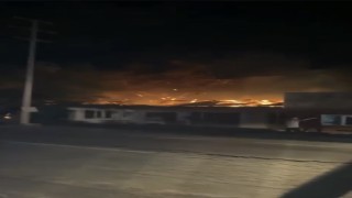 Bursada samanlık alev alev yandı