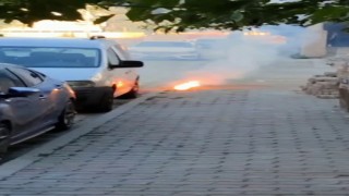 Büyükçekmecede yeraltı elektrik kablolarında yangın