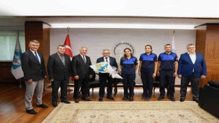 Büyükşehir zabıtasından Başkan Büyükkılıça 196. yıl dönümü ziyareti