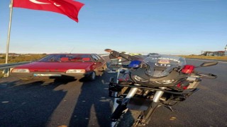 Çaldığı otomobille geziyordu, kovalamacanın ardından yakayı ele verdi