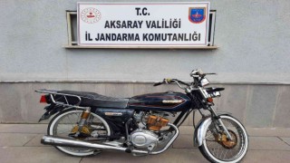 Çalınan motosikleti jandarma buldu