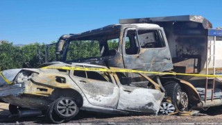 Çalıntı otomobille kaza yaptı, yanarak can verdi