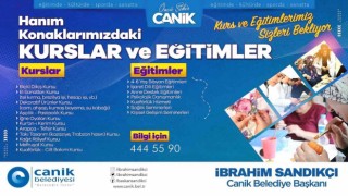 Canikte Hanım Konakları kurs kayıtları başladı