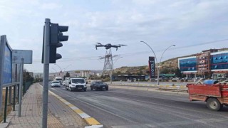 Çankırıda ‘dron destekli trafik uygulamasında 40 araca para cezası kesildi