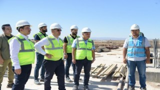 Çiftçi, lojistik merkezi projesinde incelemelerde bulundu