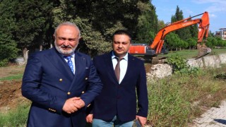 Çiftlikköyde Gacık Deresi yatağı genişletiliyor