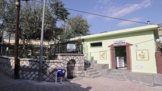 Çomak Dede Türbesinde çevre düzenlemesi