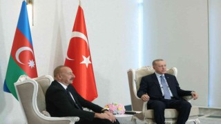 Cumhurbaşkanı Erdoğan, Aliyev ile görüştü