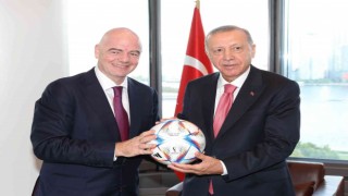 Cumhurbaşkanı Erdoğan, FIFA Başkanı Gianni Infantinoyu kabul etti