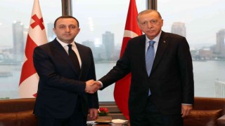 Cumhurbaşkanı Erdoğan, Gürcistan Başbakanı Garibaşvili ile bir araya geldi