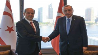 Cumhurbaşkanı Erdoğan, KKTC Cumhurbaşkanı Tatar ile görüştü