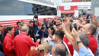 Cumhurbaşkanı Erdoğan, Samsun Büyükşehir Belediyesini ziyaret etti