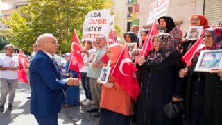 Diyarbakır İl Emniyet Müdürü Kaya, evlat nöbetindeki ailelerle bir araya geldi