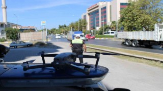 Drone destekli denetimlerde 1 saatte 31 araç cezadan kaçamadı