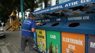 Edremitte mobil atık getirme noktaları kuruluyor