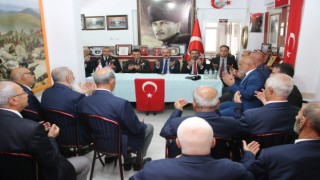 Elazığda il protokolü, gazilerle bir araya geldi