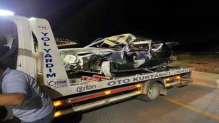 Elazığda otomobil şarampole yuvarlandı: 1 yaralı