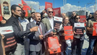 Ermenistanın Azerbaycana saldırılarını protesto etmek isteyenler Taksimde toplandı