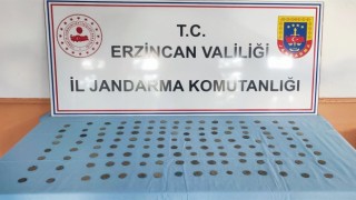 Erzincanda 129 adet sikke ele geçirildi