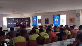 Fabrika işçilerine “Kadına el kalkamaz” eğitimi