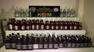 Fethiyede 315 litre şişelenmiş sahte alkol yakalandı