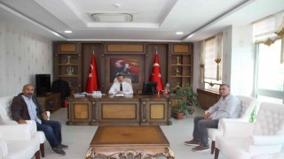 Gazetecilerden Kaymakam Bayrama ziyaret