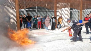 Gediz Belediyesi personeline yangın tatbikatı