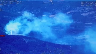 Gedizdeki orman yangını büyümeden söndürüldü