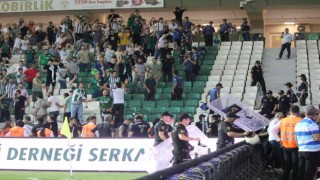 Giresunda maç sonu çıkan olaylarda bazı taraftarlar yaralandı