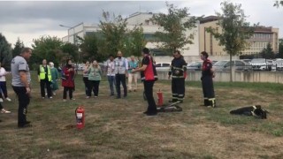 Hastanede yapılan tatbikat gerçeğini aratmadı