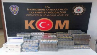 Hatayda makaron ve sigara kaçakçılığı operasyonu