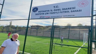 Hisarcık Dereköyde sentetik çim yüzeyli halı saha hizmete girdi