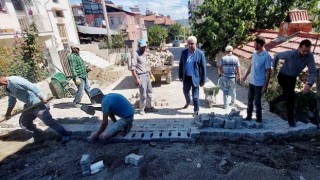 Hisarcıkta üst yapı çalışmaları devam ediyor