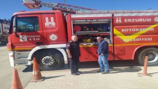 Horasanda İtfaiye Haftası kutlanıyor