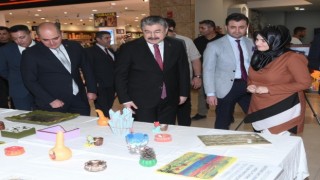 Hükümlülerin el emeği göz nuru eserleri sergilendi
