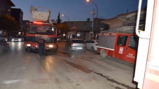 İş yerinde çıkan yangın korkuttu