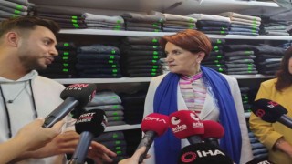 İYİ Parti Lideri Akşener, Ankara esnafını ziyaret etti