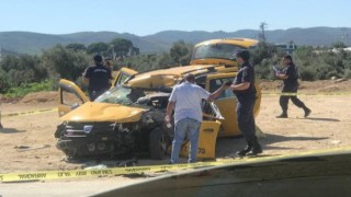 İzmirde feci kaza: 1 ölü, 3 yaralı