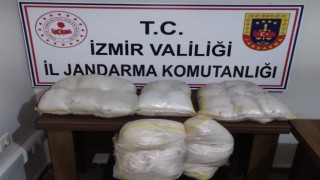 İzmirde jandarmadan rekor uyuşturucu operasyonu