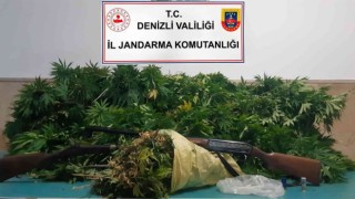 Jandarmanın operasyon düzenlediği evden 2,6 kilo esrar çıktı