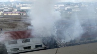Japonyada tren istasyonunda yangın