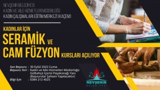KAÇEMde seramik ve cam füzyon kursları açılacak